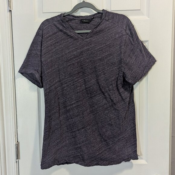 Marc Anthony Purple V-neck T-shirt - Picture 1 of 3